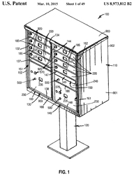 8973812 Cluster
                      box mail delivery unit having security features,
                      USPS, 2015-03-10