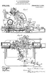 972152 Type-writing machine, George C
                  Blickensderfer,1910-10-11