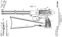 982150 Lock
                          for multibarreled guns, Webster L Marble,
                          1911-01-17, - Marble Game Getter