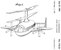 D172721 Rotary
                      wing aircraft, Peter J. Papadakos, 1954-07-27