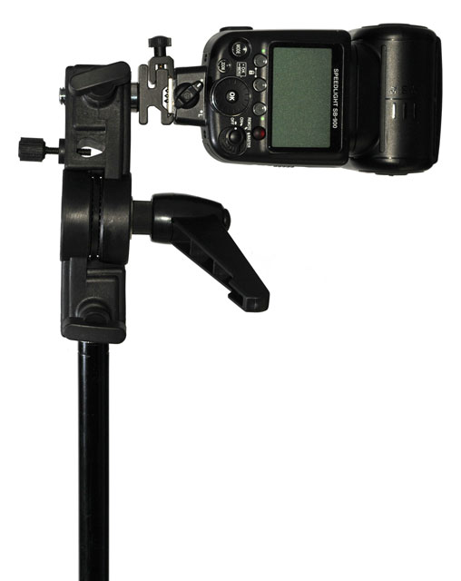 Nikon SB-900
                  Flash on Umbrella Mount on Light Stand