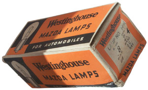Box of 10
                  Westinghouse 1491 Lamps for the Navy Battle Lantern
                  9-S-5293-L, TYPE-JR-IS