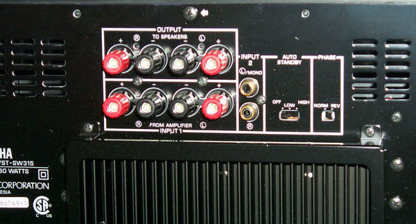 Yamaha YST-SW315 Amplified Sub Woofer