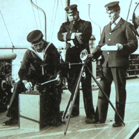 Mk3 Heliograph being used on a ship