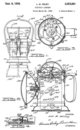 patent 2053591
                  Electric Lantern - Delta Railroad