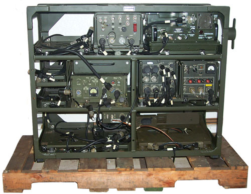 MT-6250/GRC-206 Equipment Rack Partially filled