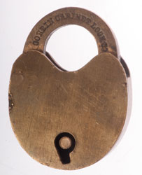 "Gorbin
                      Cabinet Lock Co." Fake newly made lock