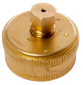 Garden Hose
                      Brass Cap Tapped 1/8" NPT for testing Nozzles
                      used on 1/2" input Impulse sprinklers
