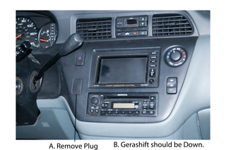 2000 Honda
                  Oddyssey Radio GPS Navi Dash Panel Removal