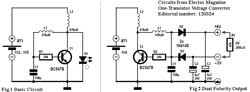 One-Transistor
                  Voltage Converter