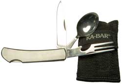 Ka-Bar 1300 Hobo Knife, Fork & Spoon