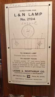 Leeds &
                      Northrup 2420-C Galvanometer