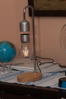 Magnetic
                  Levitating Lamp