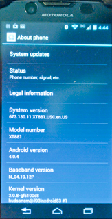 Motorola Electrify 2
                      (XT881) System Software Update