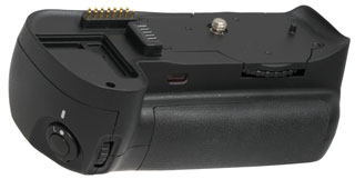 Nikon Vertical
                  Battery Grip works with either 8 AA or 2 EN-EL3e