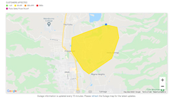 PG&E
                    Outage Map 11 Aug 2021