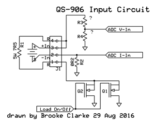 QS-906
                    Battery Tester Input Schematic
