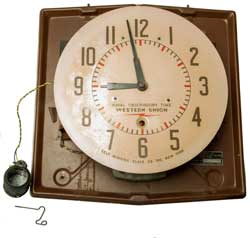Black Western
                  Union, Naval Observatory Time Self Winding Clock
                  Company