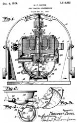 1518892 Self-damping gyropendulum, Mortimer F
                  Bates, Sperry Gyroscope, 1924-12-09