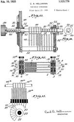 1525778 Variable condenser, Carl A Hellmann,
                  1925-02-10