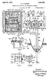 1667540 Method and apparatus for
                                measuring distance, Dorsey Herbert
                                Grove, Submarine Signal Co,1928-04-24,