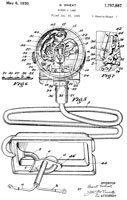 1757887 Miner's
                      Lamp, G. Wheat, Koehler Manufacturing Co, May 6,
                      1930, 362/106; 362/183