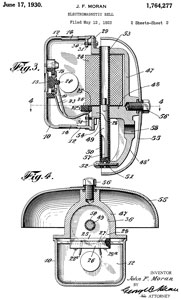 1764277
                      Electromagnetic bell, John F Moran, June 17, 1930