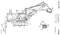 1773252 Excavating Machinery, William M. Eager
                    (Bucyrus-Erie Co.), Aug 19, 1930