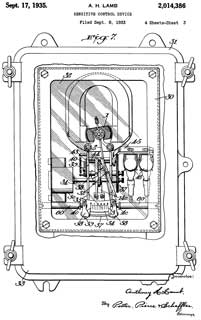2014386
                      Sensitive control device, Anthony H Lamb, Weston
                      Electric Instrument Corp, 1935-09-17