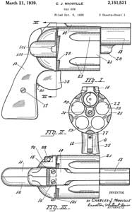 2151521 Gas Gun,
                  Charles J. Manville, App: 1935-10-05, Pub: 1939-03-21