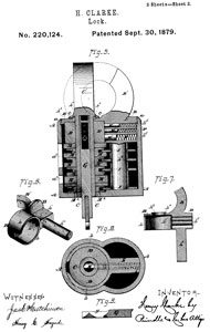 220124
                      Lock, H. Clarke, Sep 30, 1879, disk counting
                      wheels