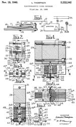 2222342
                      Electromagnetic sound recorder, Thompson Lincoln,
                      SoundScriber Corp, 1940-11-19