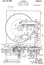 2293217
                      Phonograph apparatus, Rieber Frank, Memovox Inc,
                      Pub: 1942-08-1