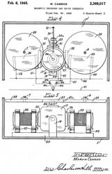 2369017
                              Magnetic recorder and drive therefor,
                              Camras Marvin, Armour Research Foundation,
                              App: 1943-02-25, W.W.II, Pub: 1945-02-06