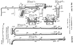 2424194
                      Extensible shoulder stock for firearms, Frederick
                      W Sampson, George J Hyde, App: 1944-05-01