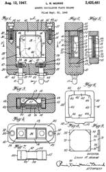 2425481 Quartz oscillator plateholder, Louis R
                  Morse, Reeves Hoffman, App: 1943-09-21, W>W.II,
                  Pub: 1947-08-12