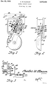 2572400 Signal
                      circuit cutout, Charles W Slocum, Sperti Faraday
                      Inc, 1951-10-23