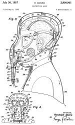 2800901
                      Protective hood, Randolph Monro, US Government,
                      Jul 30, 1957