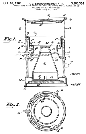 patent US3280356
                        Image Tube