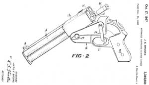 3346983 Automatic
                  cartridge ejector device, Julius E Brooks, Olin Corp,
                  1967-10-17