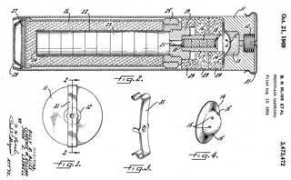 3473472 Photoflash
                  cartridge, Billy R Bliss, Clarence W Gilliam, John E
                  Laswell, US Navy, 1969-10-21