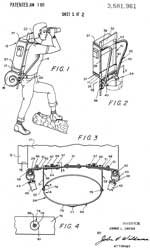 3653566 Pack frame assembly, Jimmie L Owens,
                    App: 1970-06-15, Pub: 1972-04-04, Exp: 1989-04-04, -
                    ALICE