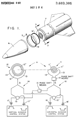 AGM-45 Shrike
                    anti-radiation missile patent 3683385