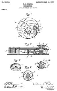 718792
                      Pedometer, Wilson E. Porter,1903-01-20, 235/105 -
                      New Haven