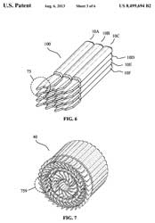 499694
                          Two-fin stackable flechette having two-piece
                          construction, David A. BittleRobert V.
                          WeberJulian L. Cothran, Army, 2013-08-06, -
                          can be stacked in a rectangular or cylindrical
                          pattern. cg is way ahead of cp.