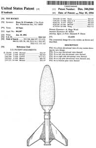 D346844 Toy
                      rocket, Bruce M. D'Andrade, LARAMI Ltd,
                      1994-05-10